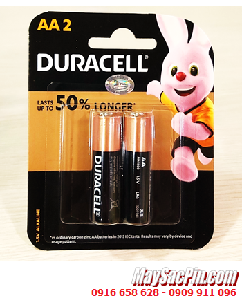 Duracell LR6 MN1500B2, Pin AA 1.5v alkaline Duracell LR6 MN1500B2 (Lasts up to 50% longer) /Vỉ 2viên